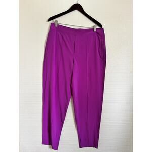 Athleta Vienna Slim Ankle Pant in Orchid Pull on Tennis, Yoga, Walking SZ 14
